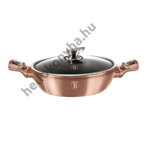 Berlinger Haus ROSE GOLD bevonatos SERPENYŐ 28 cm (szeletsütő) - INDUKCIÓS / BH-1519N /