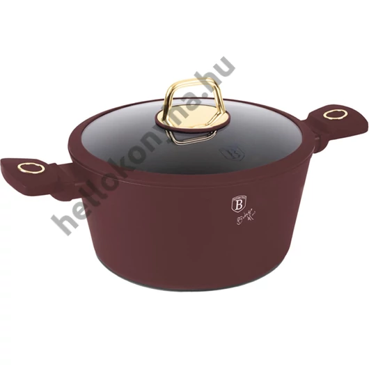 Berlinger Haus LEONARDO bevonatos LÁBOS üvegfedővel 24cm 4,1l / BH-8041 /
