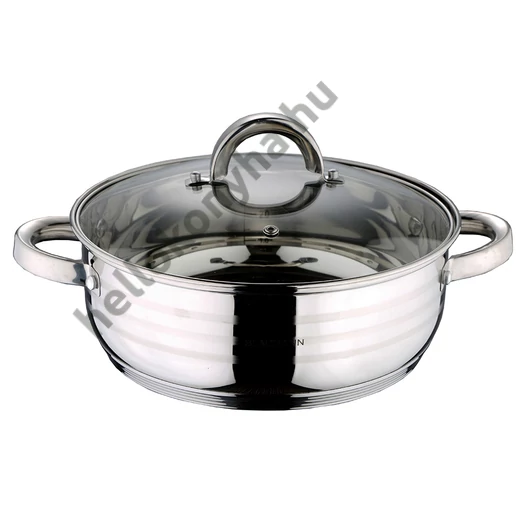 Blaumann GOURMET LINE rozsdamentes lábos üvegfedővel 2,0 L (BL-1001)