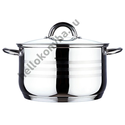 Blaumann GOURMET LINE rozsdamentes fazék üvegfedővel 1,8 L (BL-1018)