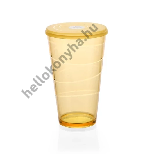 Tescoma myDRINK Pohár fedéllel, 600 ml, narancssárga