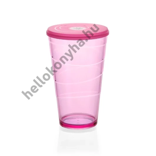 Tescoma myDRINK Pohár fedéllel, 600 ml, rózsaszín