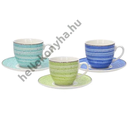 Tognana BAHAMAS Saint Tropez porcelán kávés készlet 22 cl (6 db) 