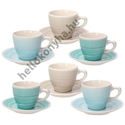 Tognana ALMEIDA LOUISE kerámia mokkás készlet 10 cl (6 db)