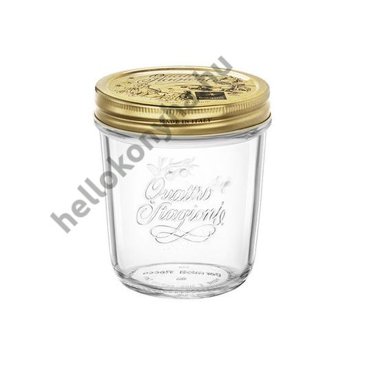 Bormioli Rocco QUATTRO tároló üveg+tető 0,32 l