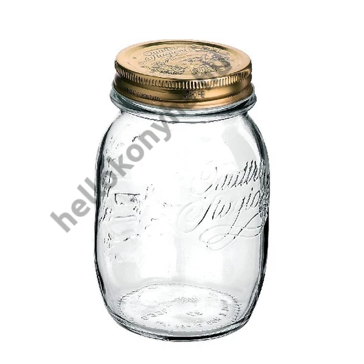 Bormioli Rocco QUATTRO tároló üveg+tető 0,5 l