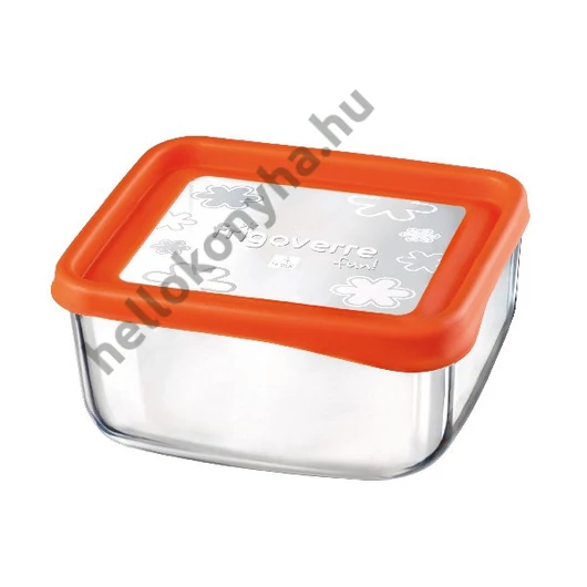 Bormioli Rocco FRIGOVERRE ARANCIO szögl. doboz 19x19cm