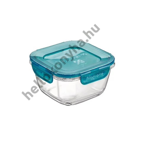 Bormioli Rocco EVOLUTION-TÜRKIZ szögletes doboz 14x14x8cm 75cl