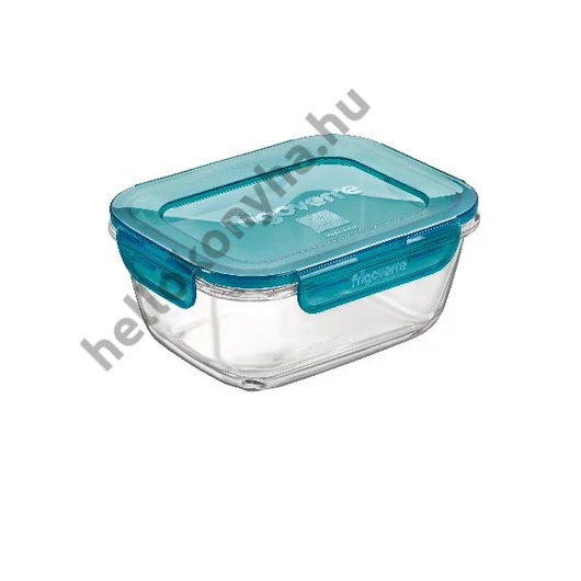 Bormioli Rocco EVOLUTION-TÜRKIZ téglalap doboz 18x14x8cm 100cl