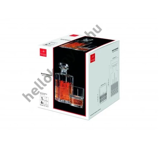 Bormioli Rocco Bartender NOVECENTO whiskys szett 7 részes