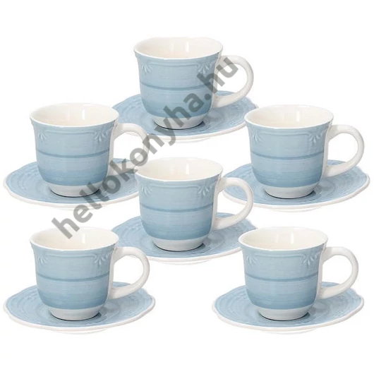 Tognana SHABBY AZZURRO kerámia mokkás készlet 9 cl (6 darab)