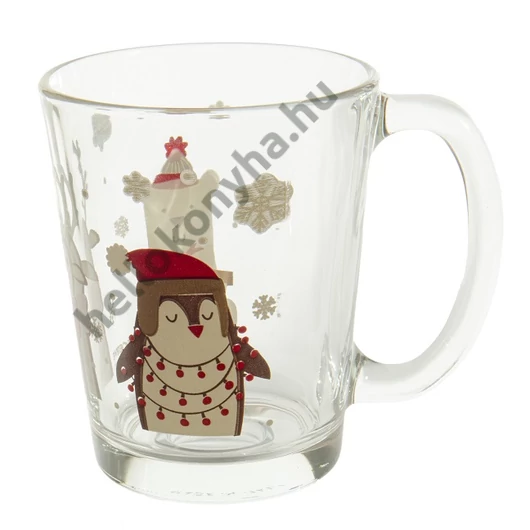 Cerve porcelán bögre WINTER FRIENDS karácsonyi 31 cl