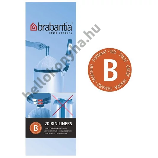 Brabantia Szemeteszsák .5l 20 db /33x34 cm B/