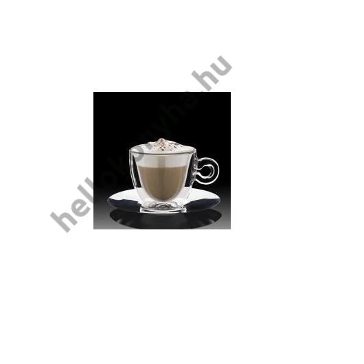 Luigi Bormioli THERMIC GLASS rozsdamentes alj +capuccino csésze 16,5cl 2 db