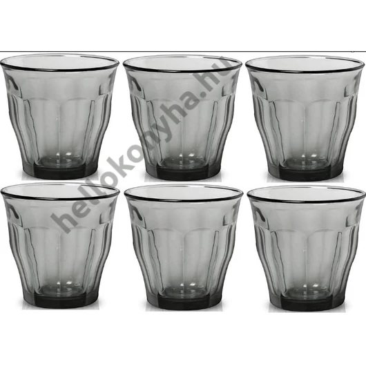 Duralex PICARDIE GREY pohár 25 cl (6 db)
