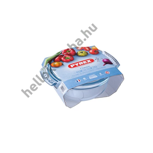 Pyrex kerek sütőtál+fedő 2,1 L (1,5l+0,6l) /csom/