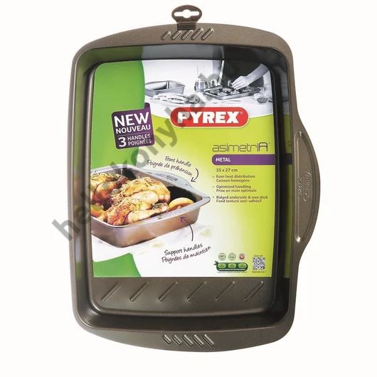 Pyrex ASIMETRIA bevonatos tepsi 35x27x6 cm