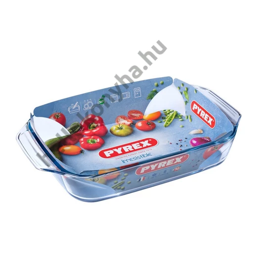 Pyrex IRRES szögl.sütőtál füles 39x28x7cm 4l