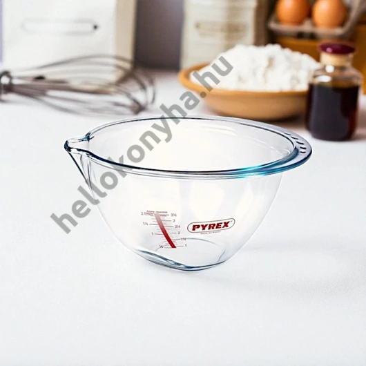 Pyrex keverőtál 4,2l 30cm/mércés-dönthető-csőrö