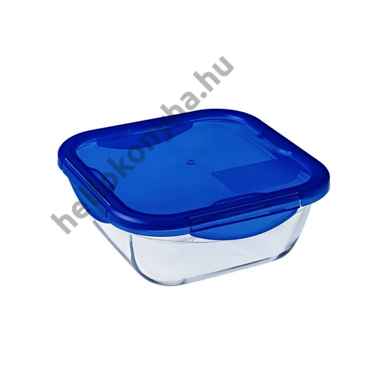Pyrex COOK&GO szögl. sütőtál+műa.fedő 21x21x8cm 1,9l