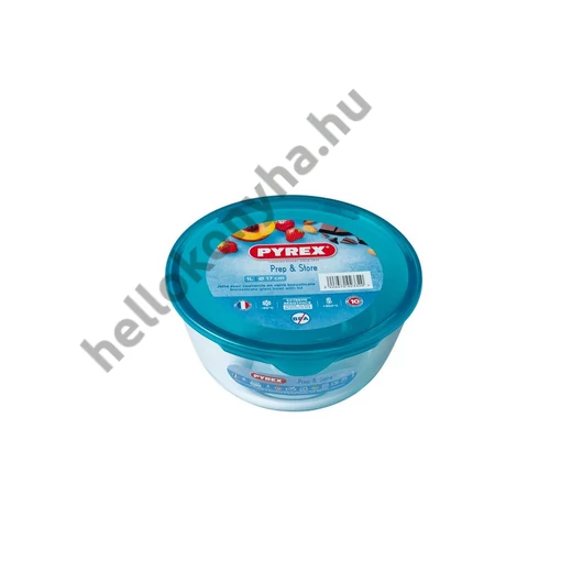 Pyrex PREP&STORE keverőtál, műanyag fedővel 17 cm (1 liter)