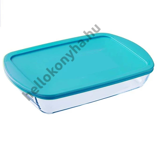 Pyrex COOK&amp;STORE tepsi+műa.tető 40x27x7 cm 4,5 l