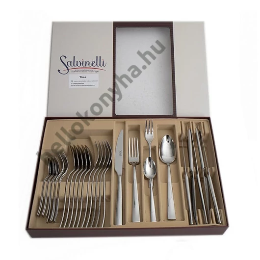 Salvinelli TIME rozsdamentes evőeszköz készlet 30 r.3 mm