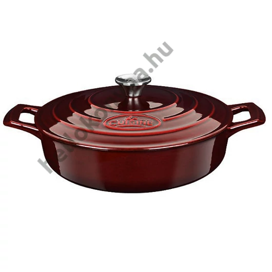 La Cuisine BERRY öntöttvas kerek sütőtál 2 fülű 28x8cm 3,5l+fedő