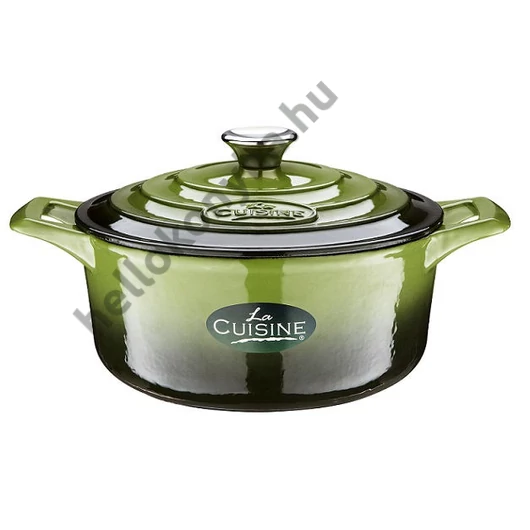 La Cuisine GREEN öntöttvas lábos 26x12cm 4,75l + fedő