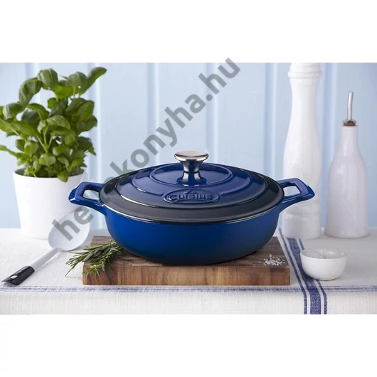 La Cuisine BLUE öntöttvas lábos+fedő 26×12 cm 4,75L