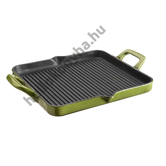 La Cuisine GREEN öntöttvas grillsütő 29 x 26 cm (2 fülű)