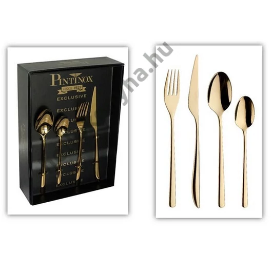 Pintinox FLORENCE GOLD rozsdamentesevőeszköz klt.24 részes/PVD bevonat