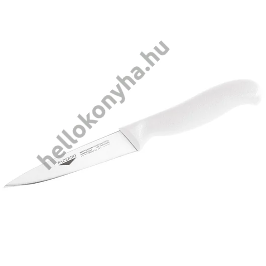 Paderno rozsdamentes szakács kés 11 cm fehér nyél
