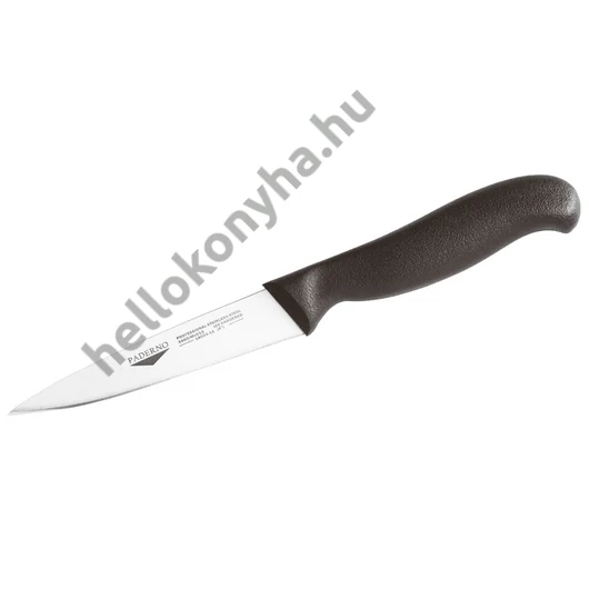Paderno rozsdamentes szakács kés 11 cm fekete nyél