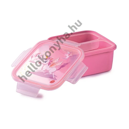 Snips LUNCHBOX LOCK PP UNICORN uzsonnás doboz 15x15x7,5 cm 0,8 liter