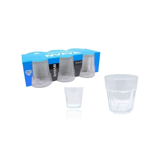 6 darabos pohár szett üveg Casablanca (190 ml-es)