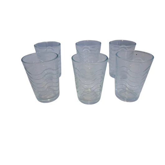 6 darabos Sada vizes üveg pohár (200 ml-es)