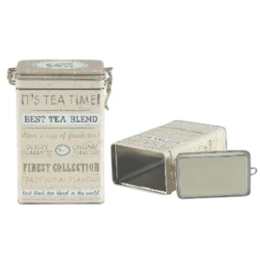 229b513b Fém teás doboz szögletes