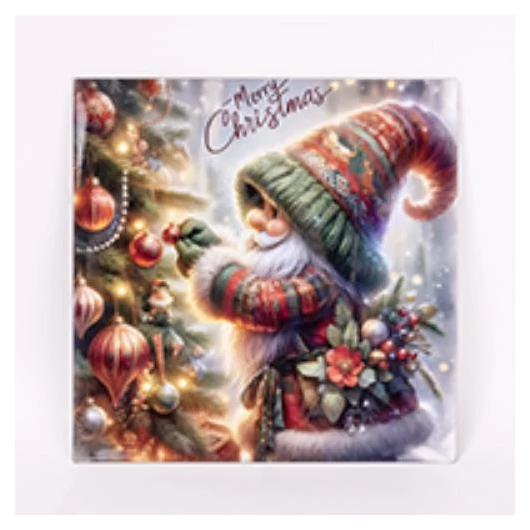 Négyzet alakú műanyag tálca