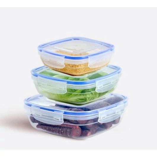 DÜNYA Ételtároló 3 db-os szett patentzáras