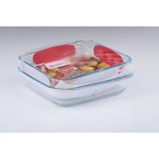 SÜTŐTÁL ÜVEG 1,8L 25X23X5CM 2DB ALPINA