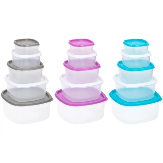 TÁROLÓDOBOZ SZETT MŰA. 10RÉSZES 3SZÍN