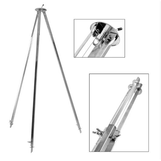 Perfect Home Bográcsállvány állítható 187/101 cm rozsdamentes