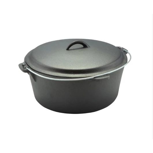 Perfect Home Öntöttvas bogrács-lábas fedővel holland sütő 30x10 cm 6 L