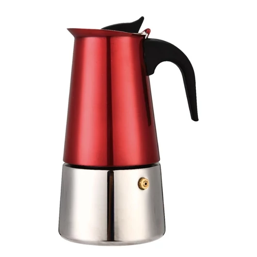 Perfect Home kotyogós kávéfőző 6 sz. rozsdamentes indukciós metálpiros