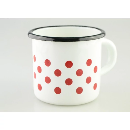 BÖGRE FEHÉR ZOMÁNC PÖTTYÖS 0,4L