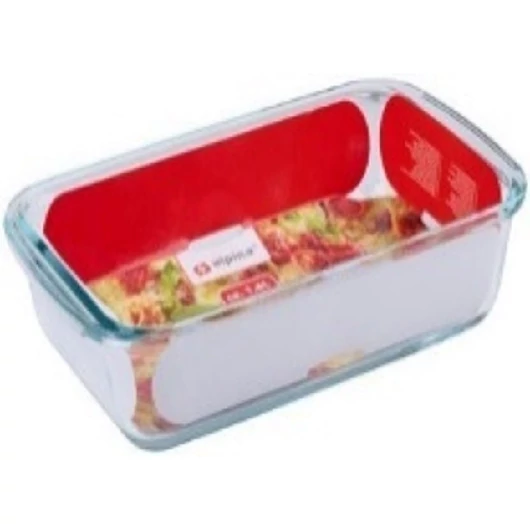 SÜTŐTÁL BORSZILIKÁT ÜVEG 1,6L 29,5X17,5X5CM ALPINA