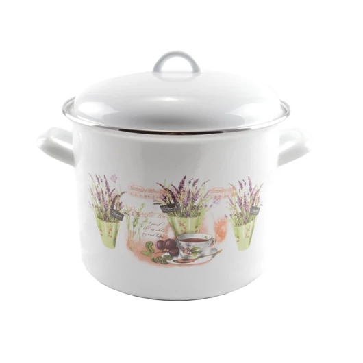 Zománcozott fazék fedővel 24 cm-es (8,6 L-es)