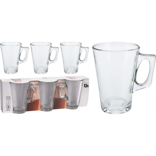 Hőálló pohár szett 250 ml 3 darabos