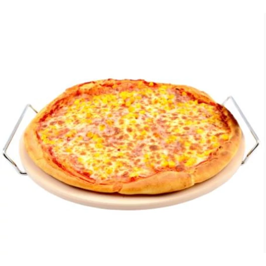 Pizzasütő kő állvánnyal (33 cm-es)
